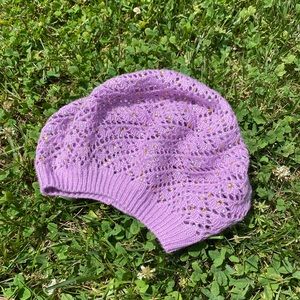 Claire’s Lavender Crochet Beanie Beret